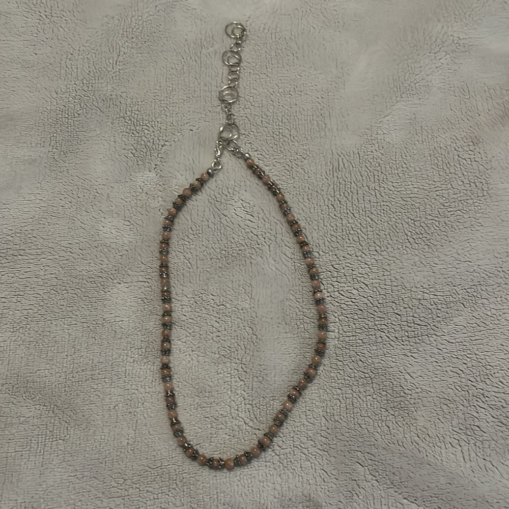 Pink Crystal Bead Necklace - Picture 2 of 5